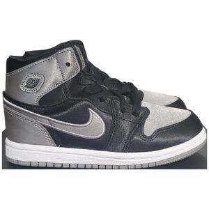 Toddler 9C - Jordan Nike Black and Gray High-Top Sneakers-NIB